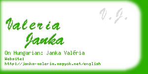 valeria janka business card